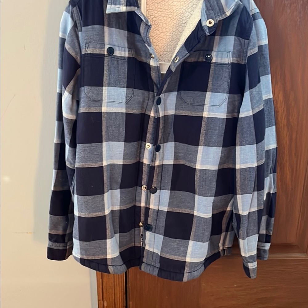 Janie and Jack Blue Plaid Kids Jacket